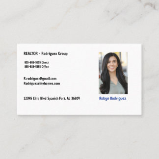 Carte de visite Realtor Générique