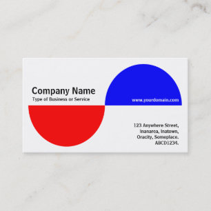 Carte De Visite Recents alternatifs - Rouge et Bleu
