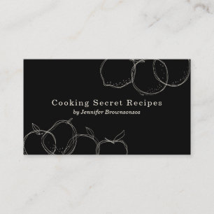 Carte De Visite Recette de boulangerie de croquis de fruit fait ma