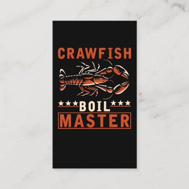 Carte De Visite Réchauffe-poisson Maître Drôle Écheresse Cuisine (Devant)