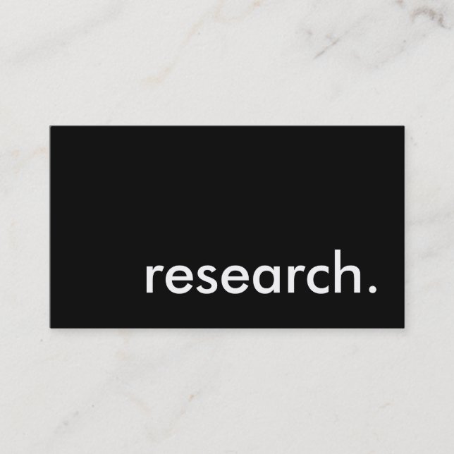Carte De Visite recherche. (Devant)