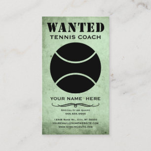 Carte De Visite recherché : coach de tennis
