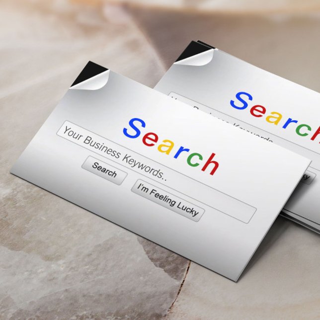 Carte De Visite Rechercher mes mots-clés Creative (Créateur téléchargé)
