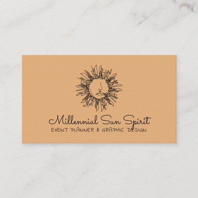 Carte De Visite Récolte Gold Céleste face soleil (Devant)