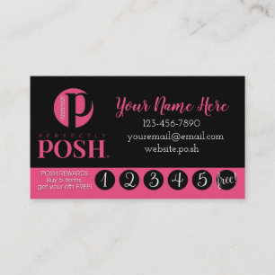 Carte De Visite Récompenses Parfaitement Posh