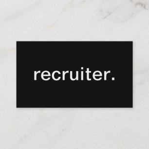 Carte De Visite Recruteur