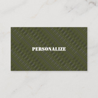 Carte De Visite Recruteur des forces armées militaires GI Army Gre