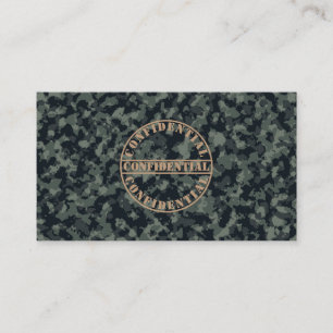 Carte De Visite Recruteur des forces armées militaires Style camou