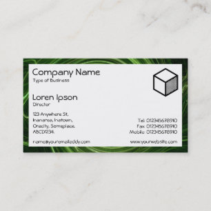 Carte De Visite Rectangle - Galaxie verte