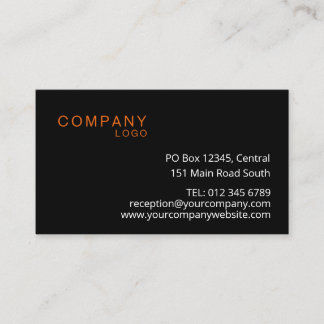 CARTE DE VISITE RECTANGLE LOGO COMPANY MARQUE D'AFFAIRES PERSONNAL