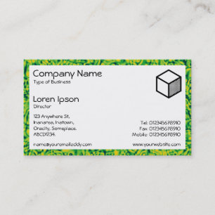Carte De Visite Rectangle - Marquages verts