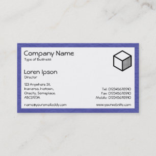 Carte De Visite Rectangle - Plastique gris