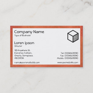 Carte De Visite Rectangle - Rouille