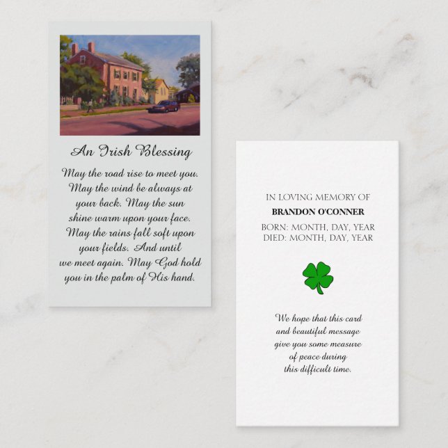 Carte De Visite Red Blue Yellow Green Safely Home (Devant / Derrière)