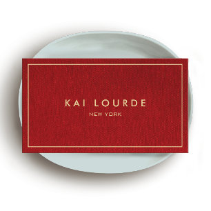 Carte de visite Red Designer