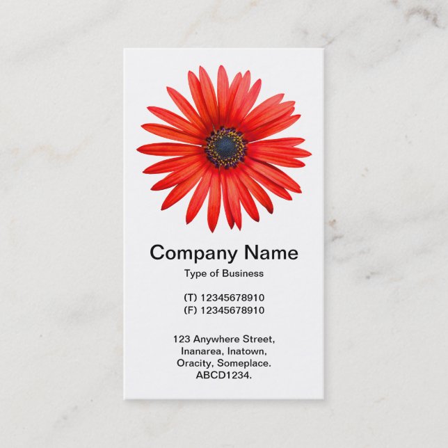 Carte De Visite Red Devil (Devant)