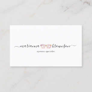 Carte De Visite Red Eye porte des lunettes