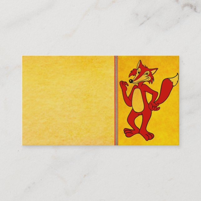 Carte de visite Red Fox (Devant)