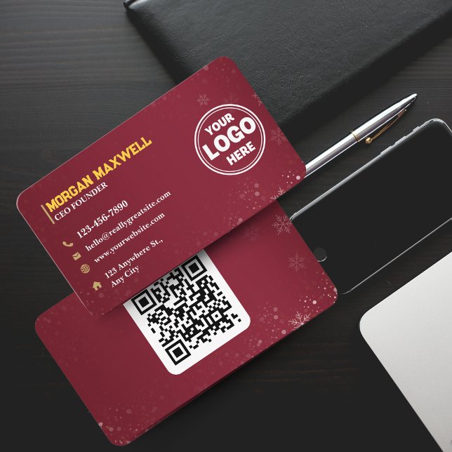 Carte De Visite Red Gold Diamonds PDG et fondateur de luxe (Red Gold Diamonds Luxury CEO & Founder Business Card)