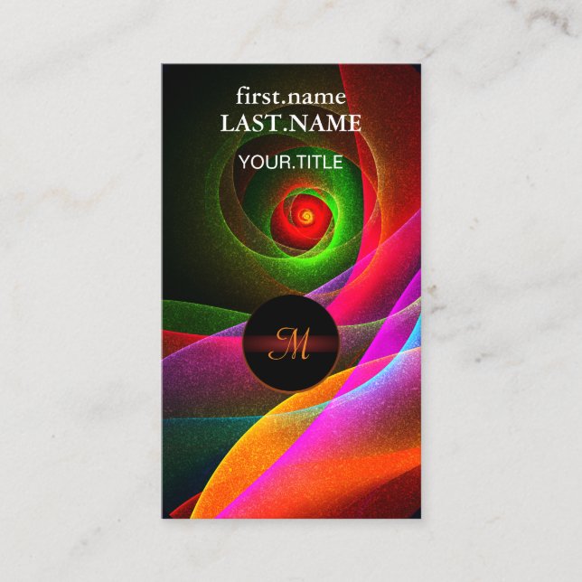 Carte De Visite Red Green Orange Modern Abstrait Art Motif #22 (Devant)