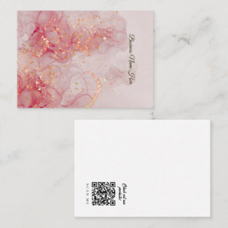 Carte De Visite Red Marble Store Earring Display Card