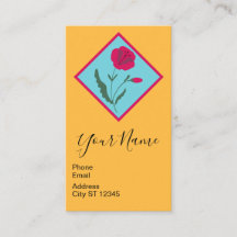 Carte de visite Red Poppy