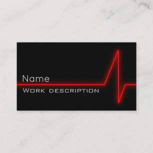 Carte de visite Red Pulse