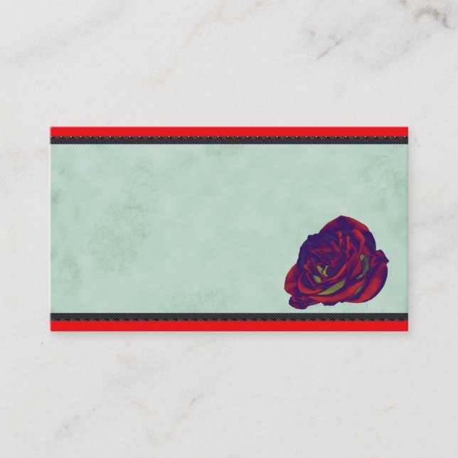 Carte de visite Red Rose (Devant)