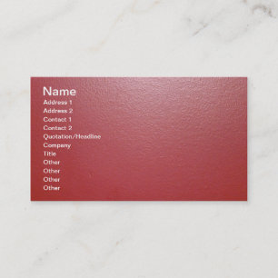 CARTE DE VISITE RED SHINY VINYL TEXTURE ARRIÈRE - PLANS MUR MODÈ