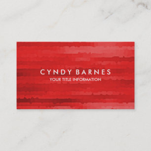 Carte de visite Red Stripes