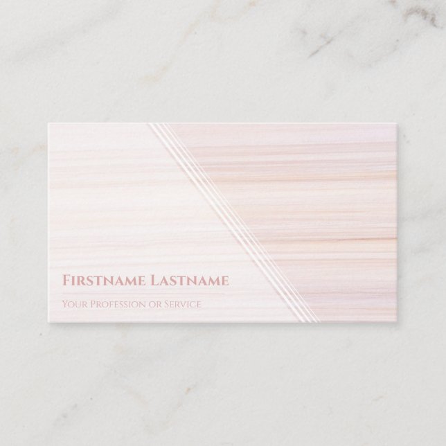 Carte De Visite Red stripes bright marble surface elegant white (Devant)