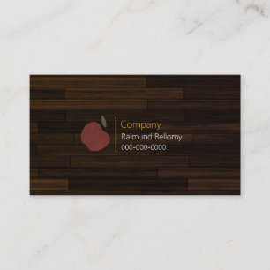 Carte de visite Red Wood Apple