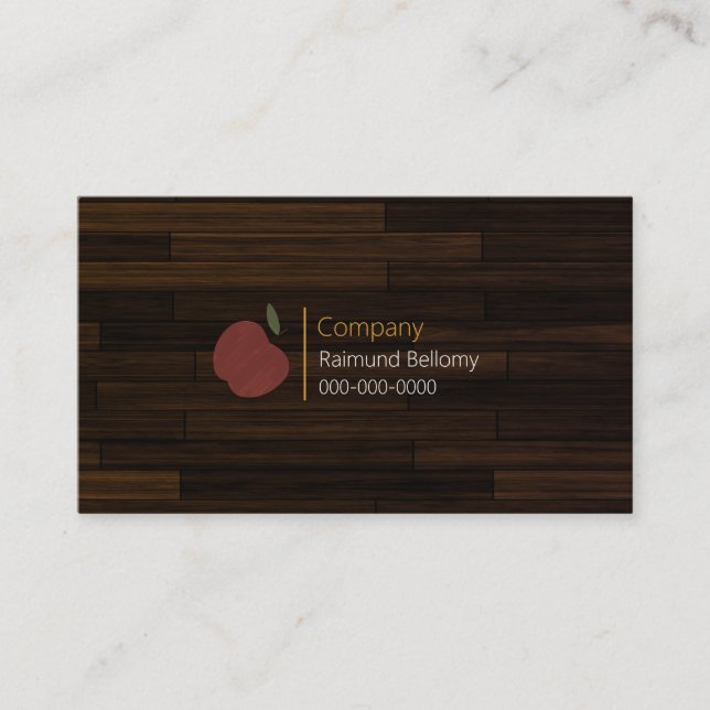 Carte de visite Red Wood Apple (Devant)