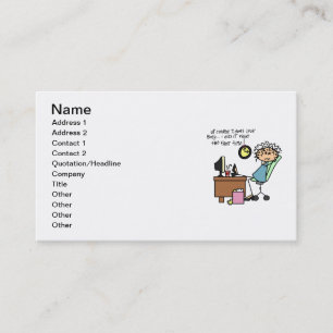 Carte De Visite Redressez la première fois l'humour