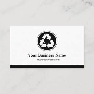 Carte De Visite Réduire la réutilisation Recycle - Symbole de recy