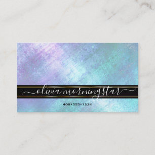 Carte De Visite Reflet iridescent étincelant