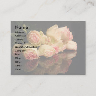 Carte De Visite Réflexions roses