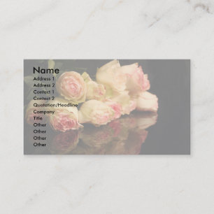 Carte De Visite Réflexions roses
