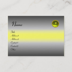 Carte De Visite RÉFLEXIONS TOPAZ MONOGRAM, gris blanc jaune
