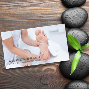 Carte De Visite Réflexologie Acupression Massage des pieds