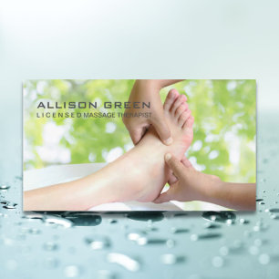 Carte De Visite Réflexologie Acupression Massage des pieds