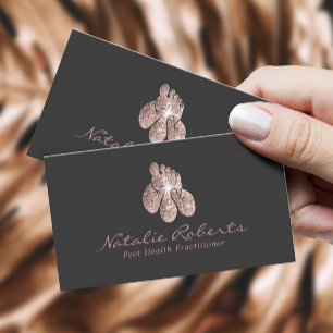 Carte De Visite Réflexologie Massage pieds Spa Thérapiste Podiat
