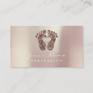 Carte De Visite Réflexologie Massage Thérapiste Parties scintillan