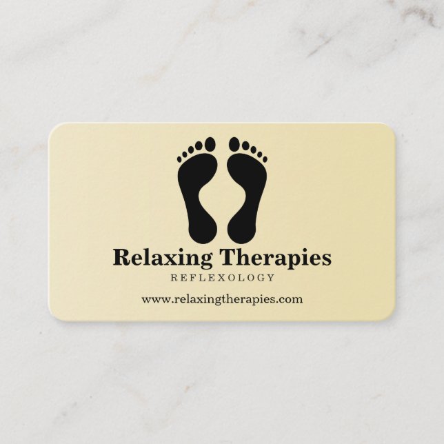 Carte De Visite Reflexology (Devant)