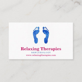 Carte De Visite Reflexology Business Card