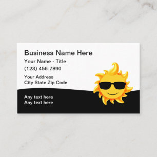 Carte De Visite Refroidissement cool par chauffage solaire