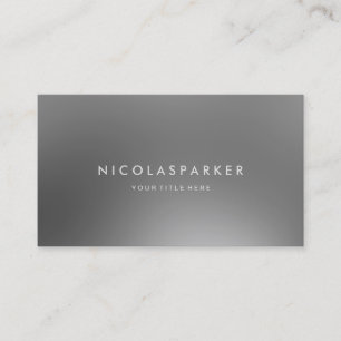 Carte De Visite Regard en métal d'Inox d'acier inoxydable de Faux