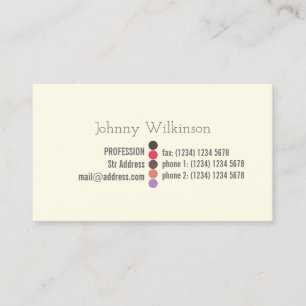 Carte De Visite Regard minimaliste de professinal simple
