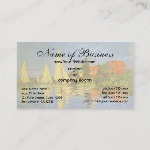 Carte De Visite Regatta à Argenteuil par Claude Monet