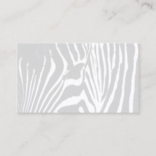 Carte De Visite RÉGENCE ZEBRA en BLEUE ET GRIS MARINE